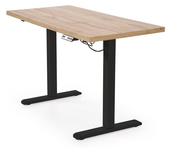 Halmar Výškovo nastaviteľný písací stôl B54 dub artisan/čierna