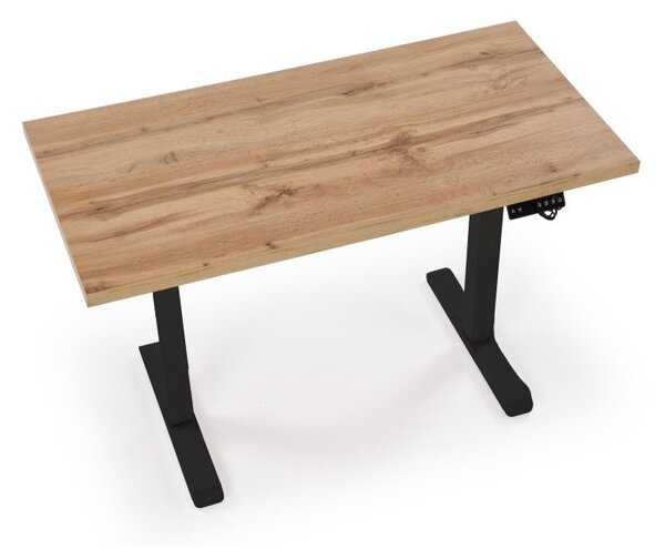 Halmar Výškovo nastaviteľný písací stôl B54 dub artisan/čierna