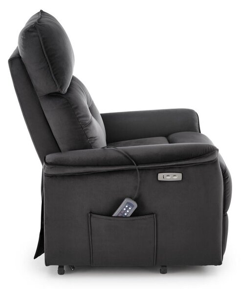 Halmar Relaxačné kreslo SEMIR 2 čierne