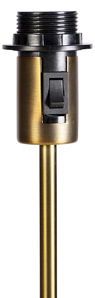 Stojaca lampa nastaviteľná bronzová s tienidlom bielym 50 cm - Parte