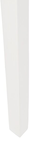 Stojaca lampa trojnožka biela drevo s bielym tienidlom 50 cm - Puros