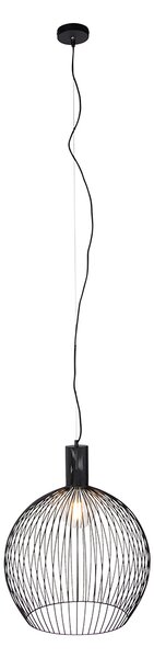 Inteligentné okrúhle závesné svietidlo čierne 50 cm vrátane Wifi G95 - Dos