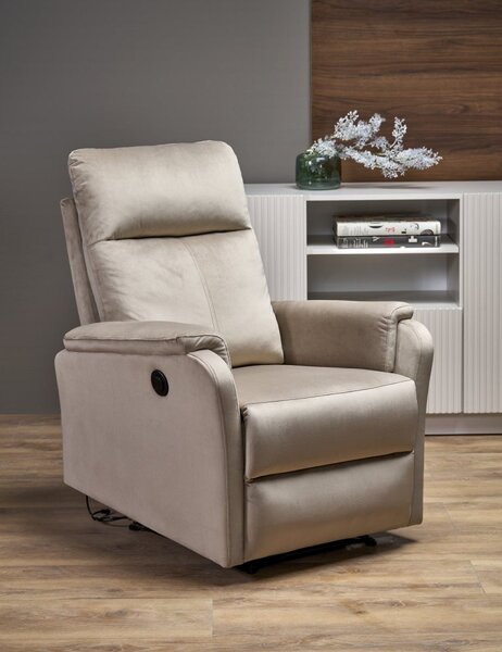 Halmar Elektrické relaxačné kreslo CROCUS béžové