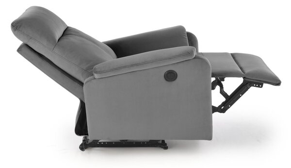 Halmar Elektrické relaxačné kreslo CROCUS sivé