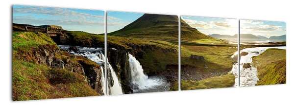 Moderný obraz - severská krajina (Obraz 160x40cm)