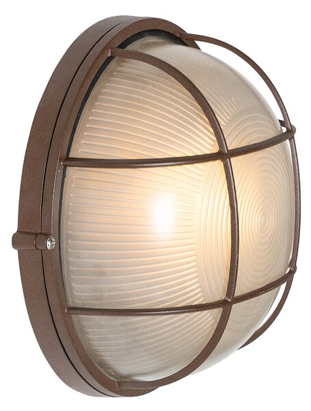Priemyselná vonkajšia nástenná lampa hrdzavohnedá IP44 - Hanneke