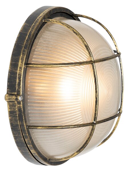 Priemyselná vonkajšia nástenná lampa staroružová IP44 - Hanneke