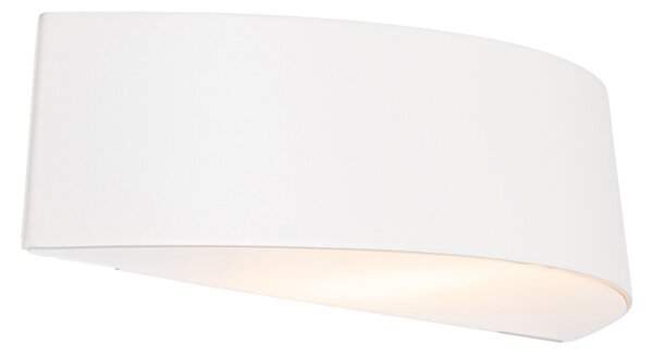Moderná vonkajšia nástenná lampa biela IP44 - Caz