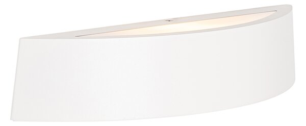 Moderná vonkajšia nástenná lampa biela IP44 - Caz
