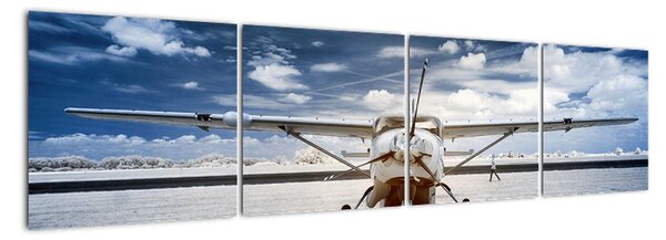 Obraz lietadla pred štartom (Obraz 160x40cm)