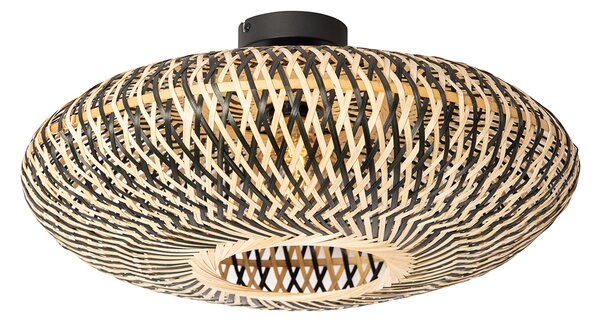Orientálne stropné svietidlo čierny bambus 50 cm - Ostrava