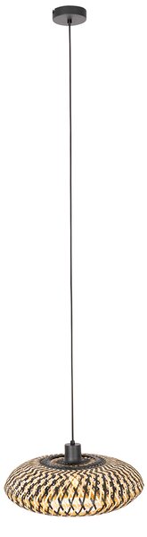 Orientálne závesné svietidlo čierny bambus 40 cm - Ostrava