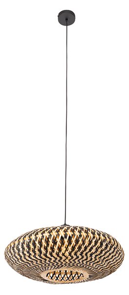 Orientálne závesné svietidlo čierny bambus 50 cm - Ostrava