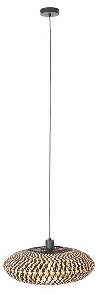 Orientálne závesné svietidlo čierny bambus 50 cm - Ostrava