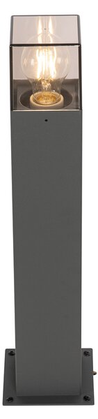 Moderná vonkajšia stojaca lampa 50 cm tmavosivá IP44 - Denmark