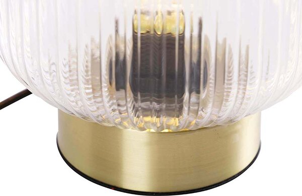 Art Deco stolná lampa mosadz - Karel