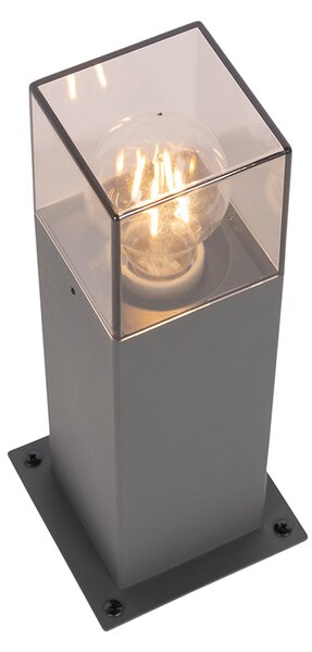 Moderná vonkajšia stojaca lampa 30 cm tmavosivá IP44 - Denmark