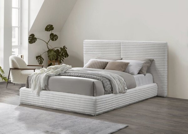 Halmar Čalúnená posteľ MADERA 160x200 krémová