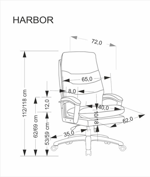 Halmar Kancelárske kreslo HARBOR béžová