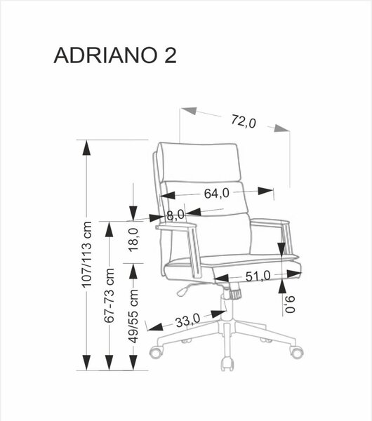 Halmar Kancelárske kreslo ADRIANO 2 béžová