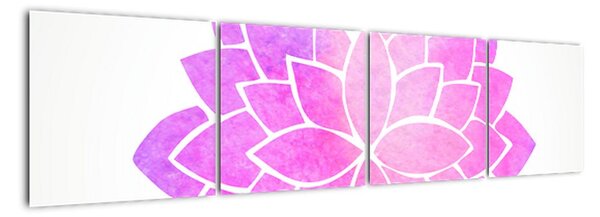 Obraz: ružová mandala (Obraz 160x40cm)