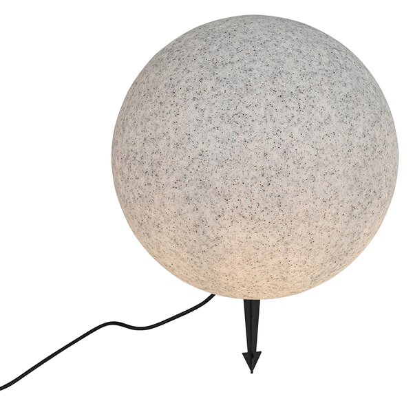Moderná vonkajšia lampa sivá 45 cm IP65 - Nura