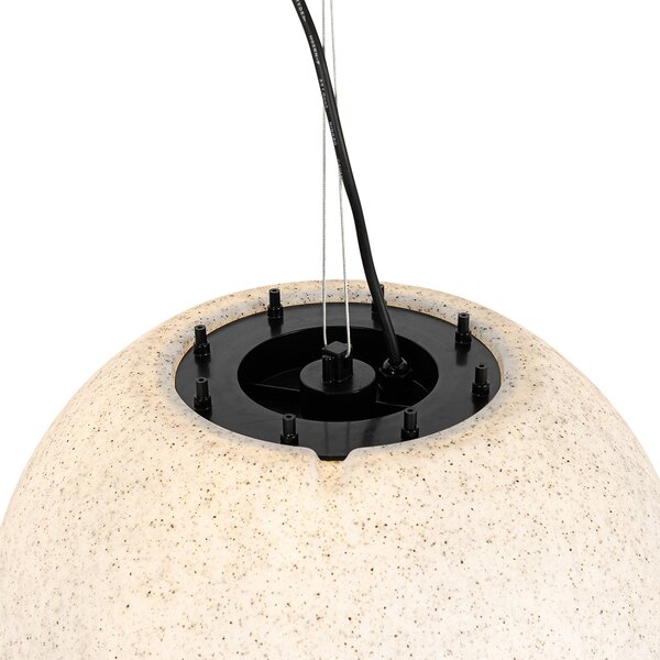 Moderná vonkajšia lampa sivá 45 cm IP65 - Nura