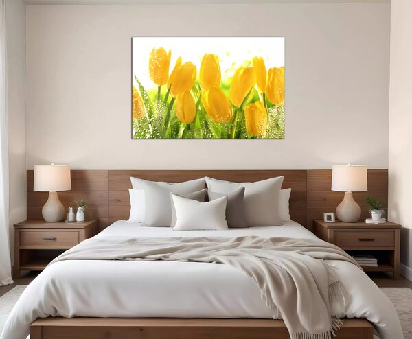 Obraz na stenu Žlté tulipány