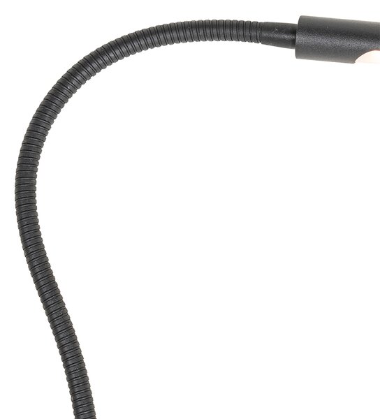 Svorová stolová lampa čierna vrátane LED s dotykovým stmievačom - Lionard