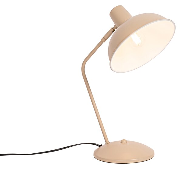 Retro stolná lampa béžová - Milou