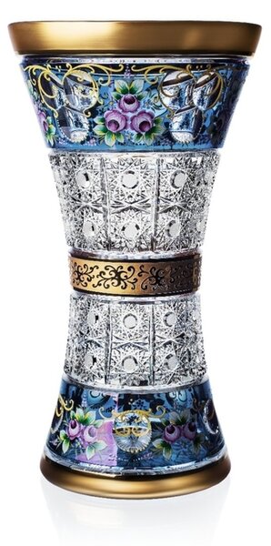 Bohémia Crystal Ručne brúsená váza 305mm