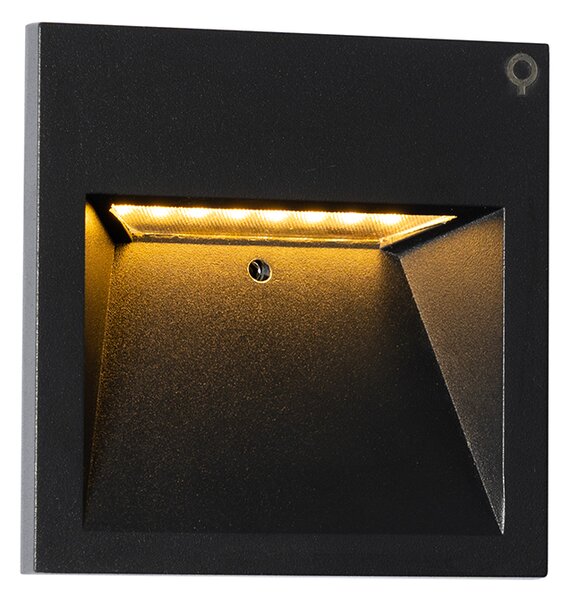 Moderná nástenná lampa čierna vrátane LED - Gem 2