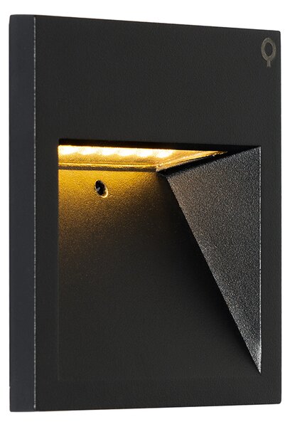 Moderná nástenná lampa čierna vrátane LED - Gem 2