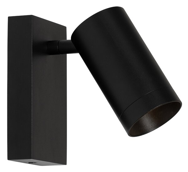Moderná nástenná lampa čierna nastaviteľná s vypínačom - Jeana Luxe
