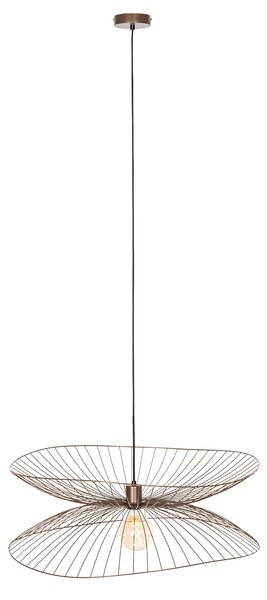 Dizajnové závesné svietidlo bronzové 66 cm - Pua