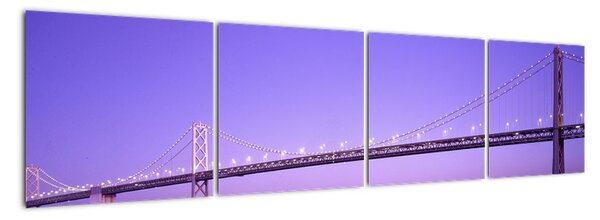 Obraz dlhého mosta (Obraz 160x40cm)