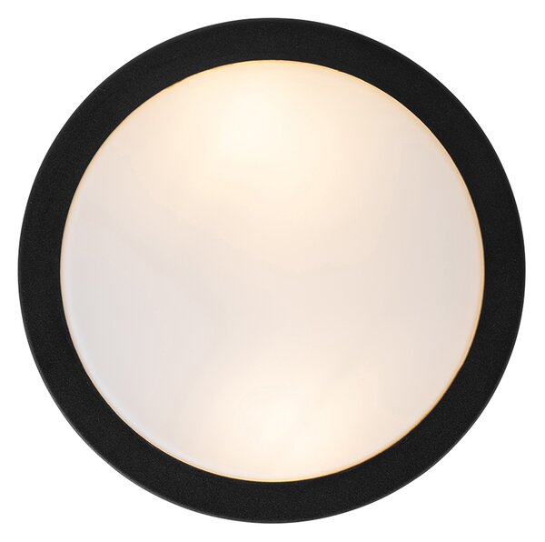 Moderné vonkajšie stropné svietidlo čierne 23 cm IP44 - Flavi