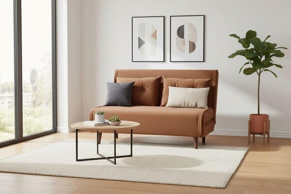 ROZKLADACIA POHOVKA, textil, oranžová Livetastic - Sedačky, Online Only