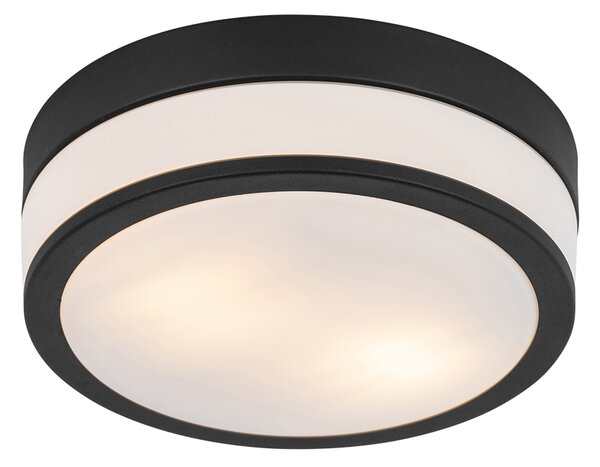 Moderné vonkajšie stropné svietidlo čierne 28 cm IP44 - Flavi