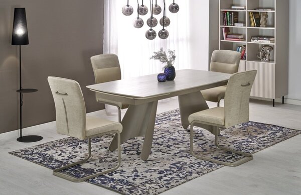 Halmar Rozkladací jedálenský stôl SALIX 180(260)x90 traventin/kašmír