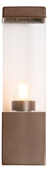 Moderná vonkajšia nástenná lampa hrdzavohnedá IP44 - Malios