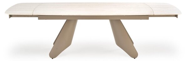 Halmar Rozkladací jedálenský stôl SALIX 180(260)x90 traventin/kašmír