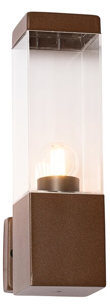 Moderná vonkajšia nástenná lampa hrdzavohnedá IP44 - Malios