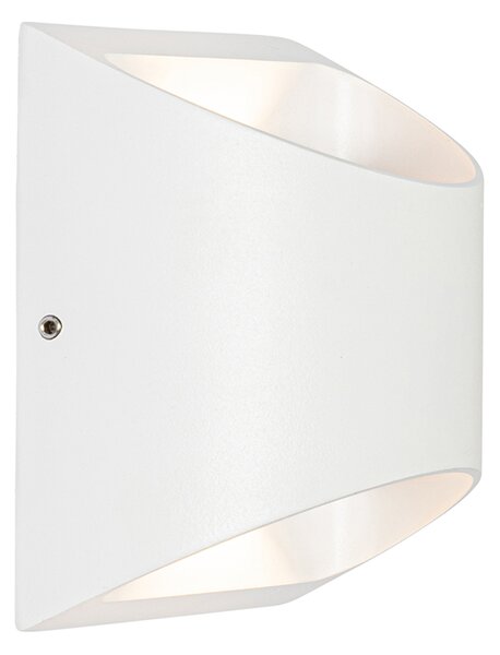 Moderná vonkajšia nástenná lampa biela vrátane LED 2-svetlo IP54 - Mal