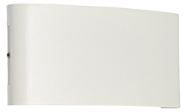 Vonkajšia nástenná lampa biela vrátane LED 6-svetlo IP54 - Silly