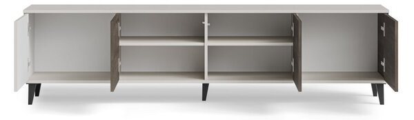 Halmar Televízny stolík RANDOM 2 RTV-3 200 cm kašmír/orech/čierna