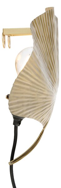 Orientálna nástenná lampa mosadz - Louka
