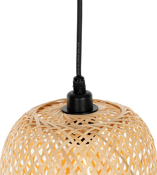 Orientálna vonkajšia závesná lampa bambus 3-svetlo IP44 - Carlos