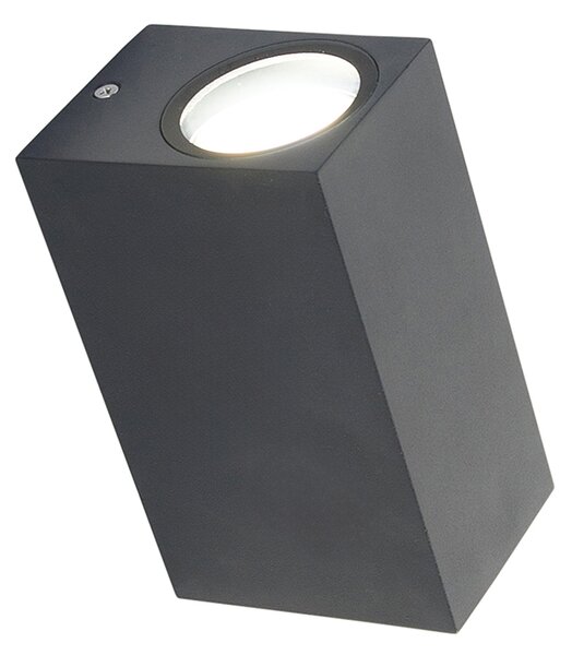 Inteligentná nástenná lampa tmavosivá IP44 vrátane 2 Wifi GU10 - Baleno