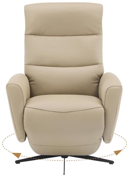 RELAXAČNÉ KRESLO, textil, koža, taupe Livetastic - Online Only obývacie izby, Online Only